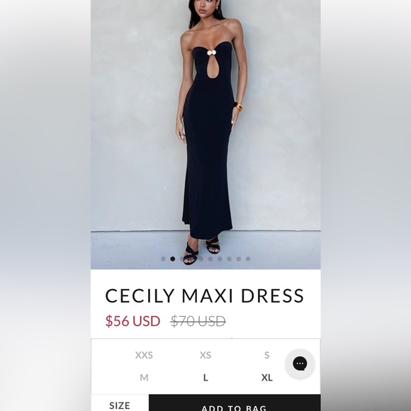 Tiger Mist unavailable size S Cecile maxi dress black - Picture 1 of 3